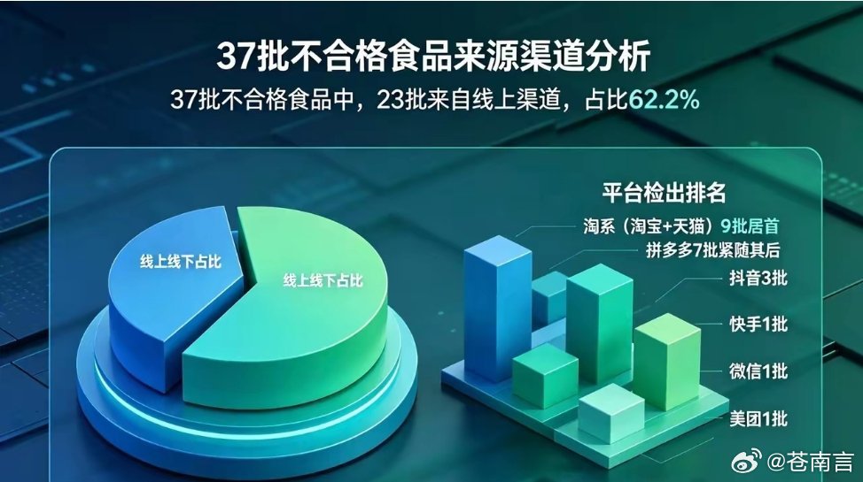 37批次食品饮料抽检不合格本次抽检范围广泛、品类贴近民生，涵盖调味品、肉制品、方