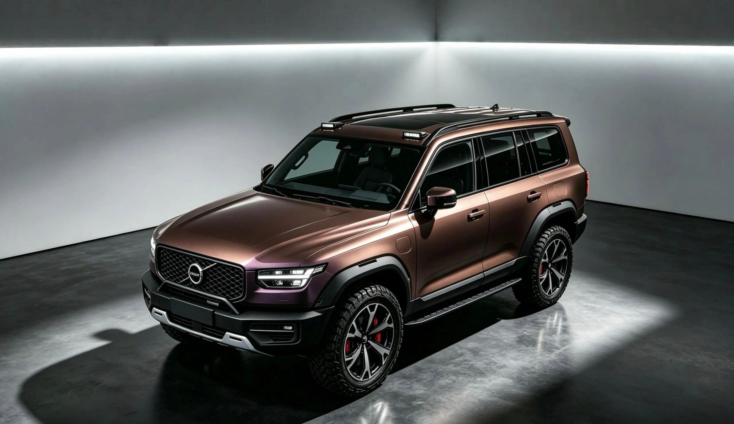 沃尔沃XC100效果图各位看如何！定位高于XC90！SPA2平台，车长5米2，提