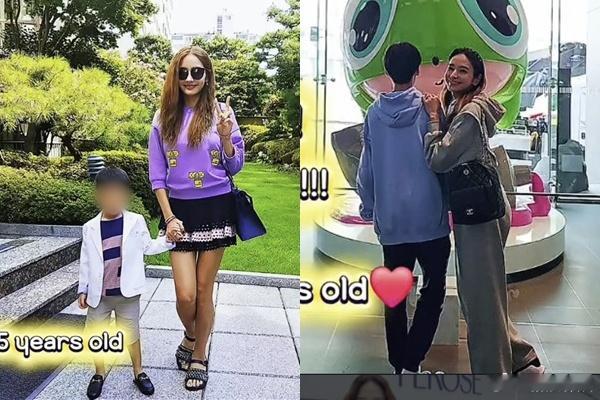 韩彩英儿子身高 4月14日，韩彩英在个人SNS上发布了照片，并写道：“我的小宝贝