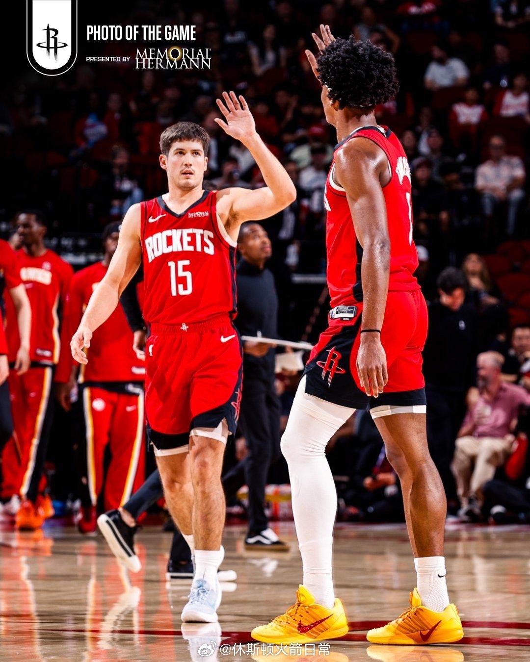 昨天火箭队整体打出了本赛季最佳水平，而这完全取决于以下几点：1. 首发里德·谢泼