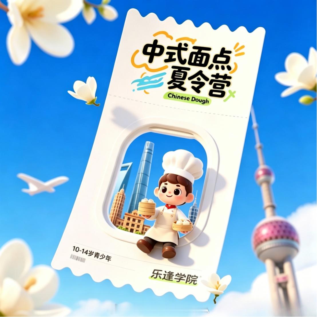 U品活动乐逢少年主厨【中点】暑期营开营啦！国家一级中式面点大师亲授，上海蟹粉小笼