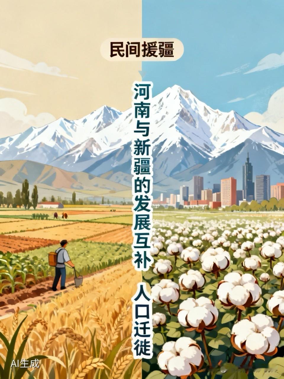 七普数据显示，常年定居新疆的河南籍群众超400万，每年超50万人次奔赴新疆务工安
