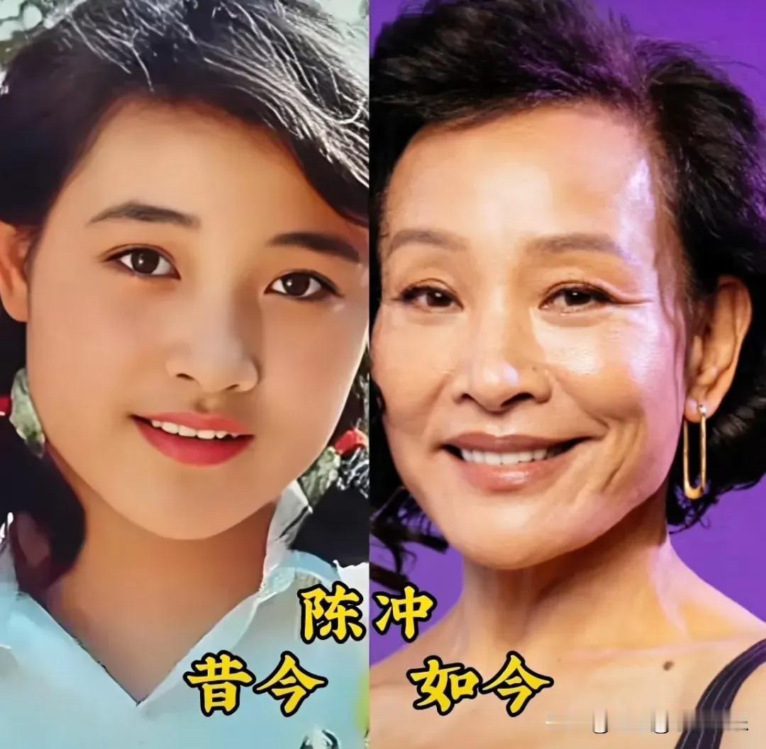 陈冲、娜仁花、于慧、夏力薪、杨昆、普超英和吴玉芳这七位老牌女星，她们年轻时候没有