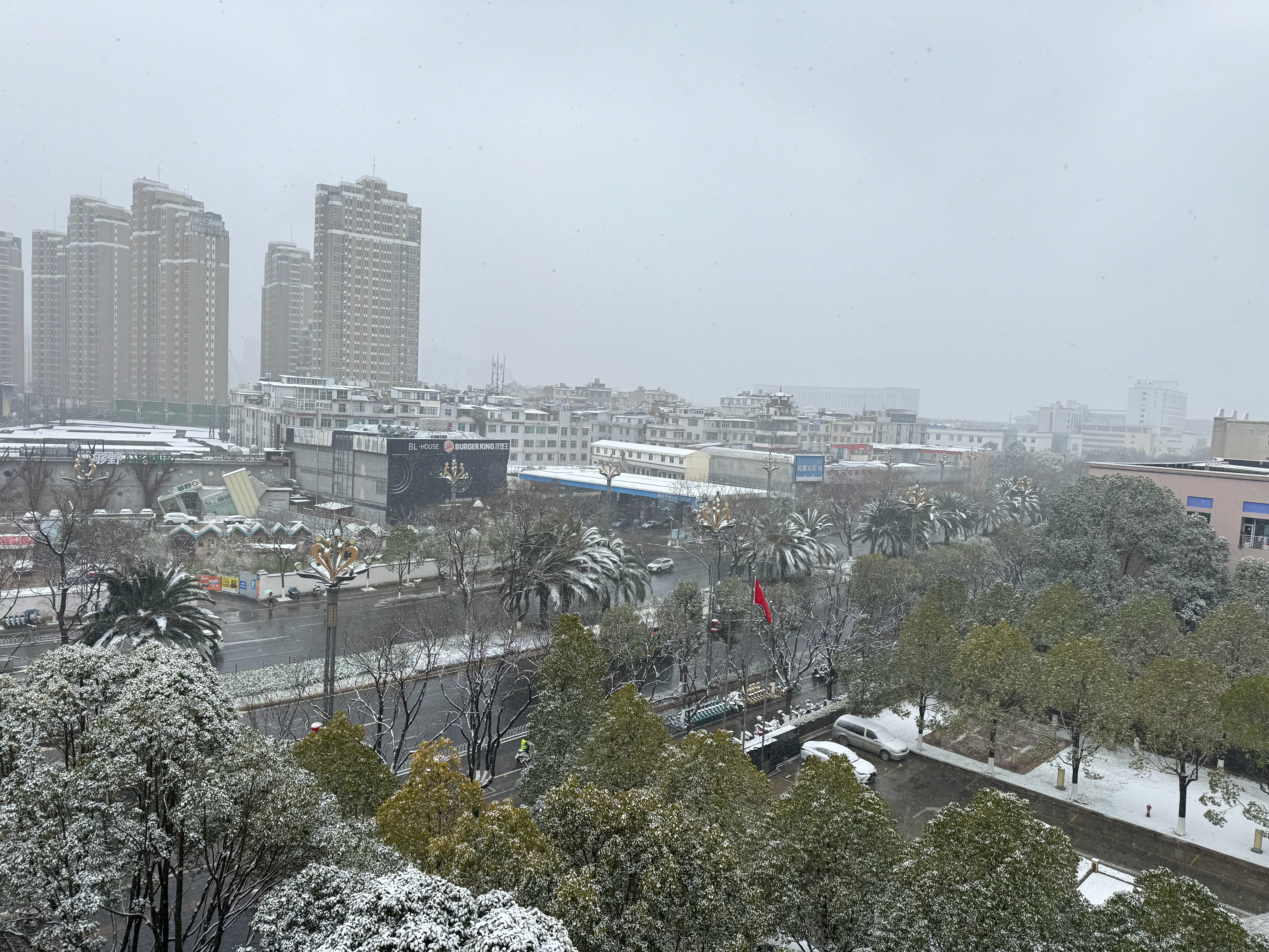 昆明主城要下三天雪 下雪咯，冷死🥶 