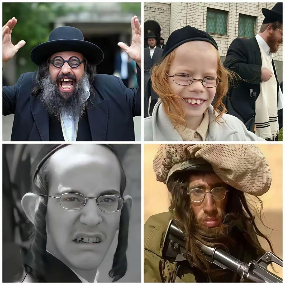 看看这些犹太人们，像高智商的人吗？ ​
西方人一直在吹，犹太人是世界聪明民族，很