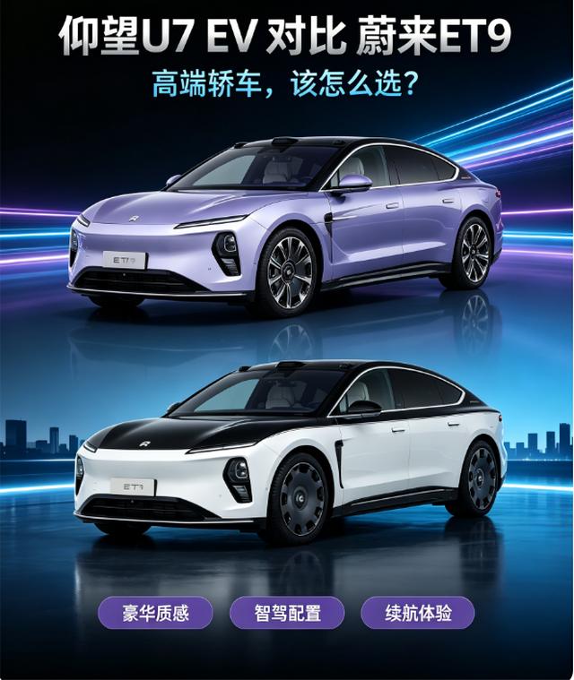 都是纯电动豪华车型，仰望U7 EV对比蔚来ET9怎么选?
仰望U7 EV起步价是