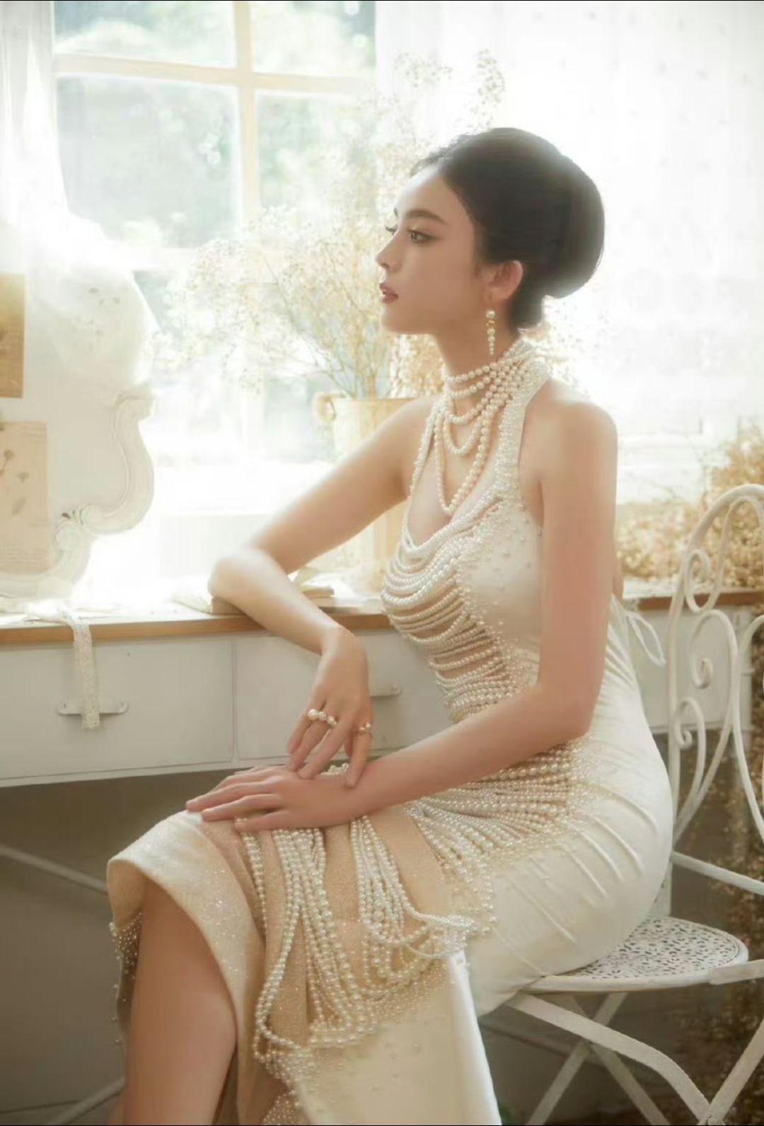 娜扎珠光闪闪，珍珠虽美，但你更美～🙌