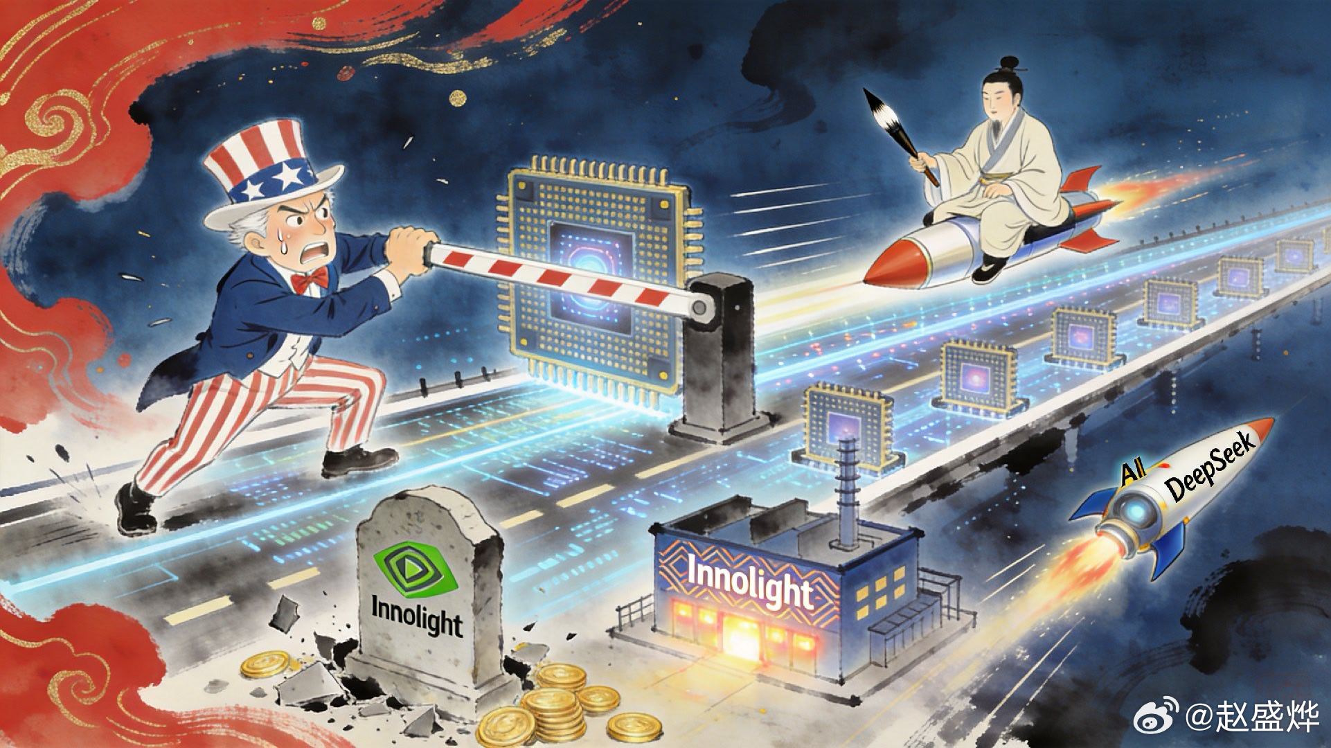 易中天回应光模块禁令，美国的技术焦虑已经藏不住了易中天回应美国光模块禁令，这条热