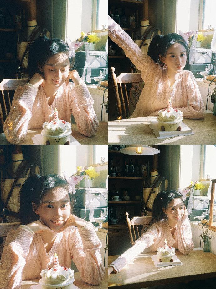 夏梦水蜜桃生日氛围拉满 夏梦在烛光摇曳中接受祝福，这就是她的专属高光时刻，愿美好