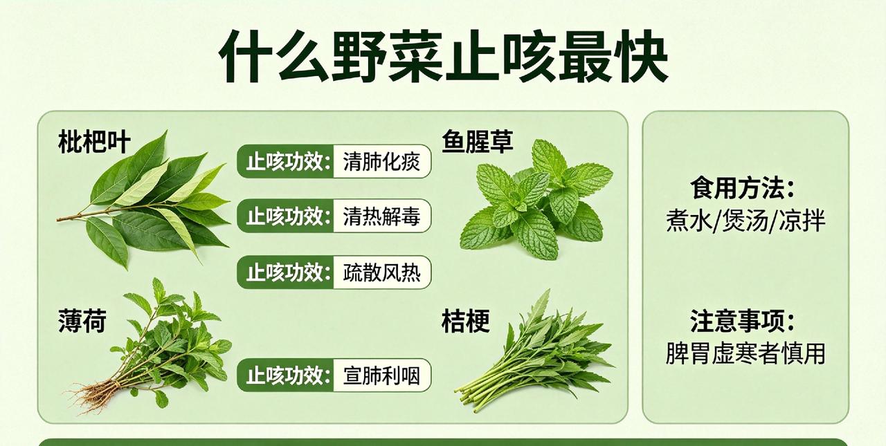 什么野菜止咳最快