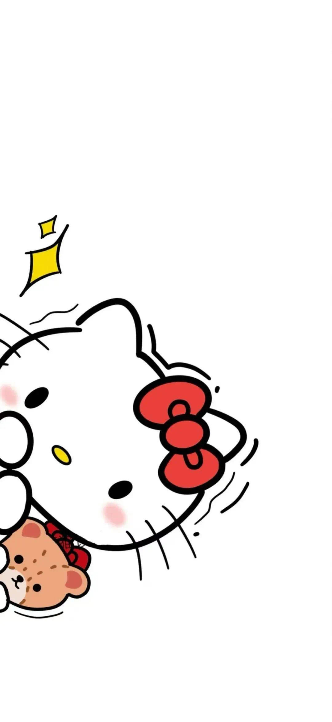 卡通可爱壁纸丨凯蒂猫手机壁纸丨聊天背景图 
