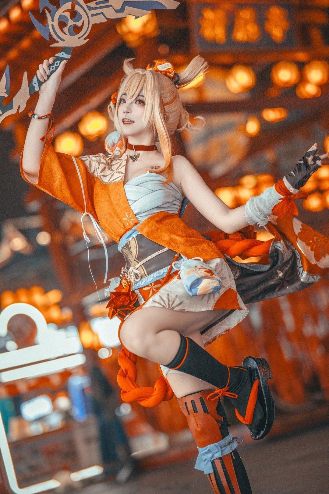 #原神[超话]##原神4.4版本二创# 🎆烟花易逝，人情长存！📷携宵宫姐姐祝