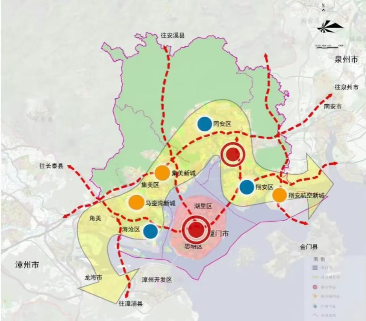 厦门市3个新中心正在强势崛起，同安、翔安、集美！

翔安新城：作为厦门东部市级中
