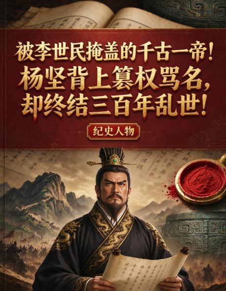 很多人都被教科书骗了！
说起隋文帝杨坚，大多数人的第一印象：外戚篡位、欺负孤儿寡