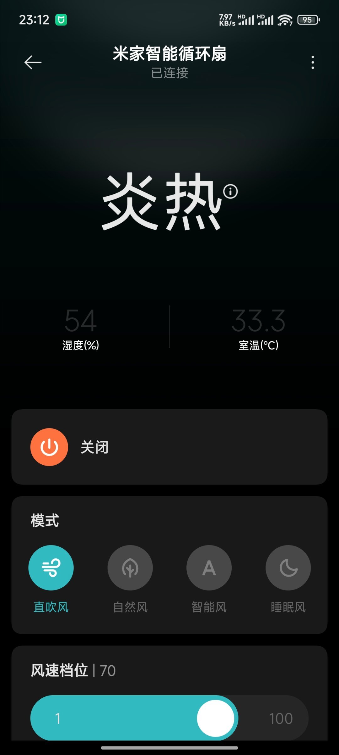 晚安了朋友们～晚上11点的杭州…室内温度33.3°C就离谱啊！再看看未来一周的气