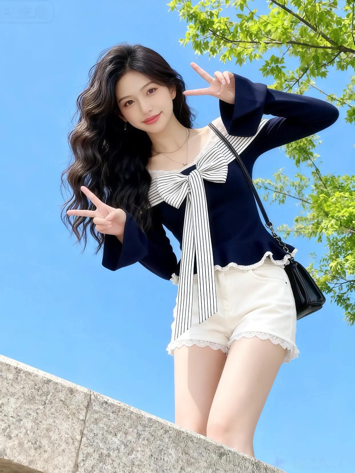 甜妹穿搭随意拍 我的春日穿搭look 我的春日甜美ootd 我的超出片度假风穿搭