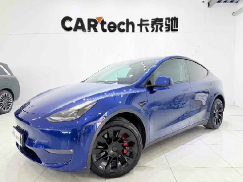 【可分期可置换】2021年特斯拉Model Y 四驱长续航版、全车原版原漆、选装外观颜色➕21寸大轮