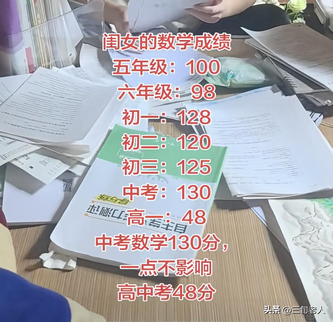 小学和初中数学能得高分真的不耽误高中数学考40分。
高中数学物理这两科和初中数学
