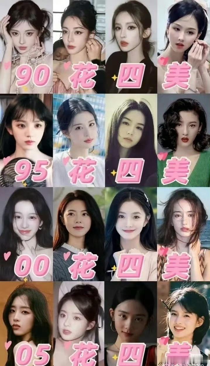 来选四美了，大家认可吗？ ​​​