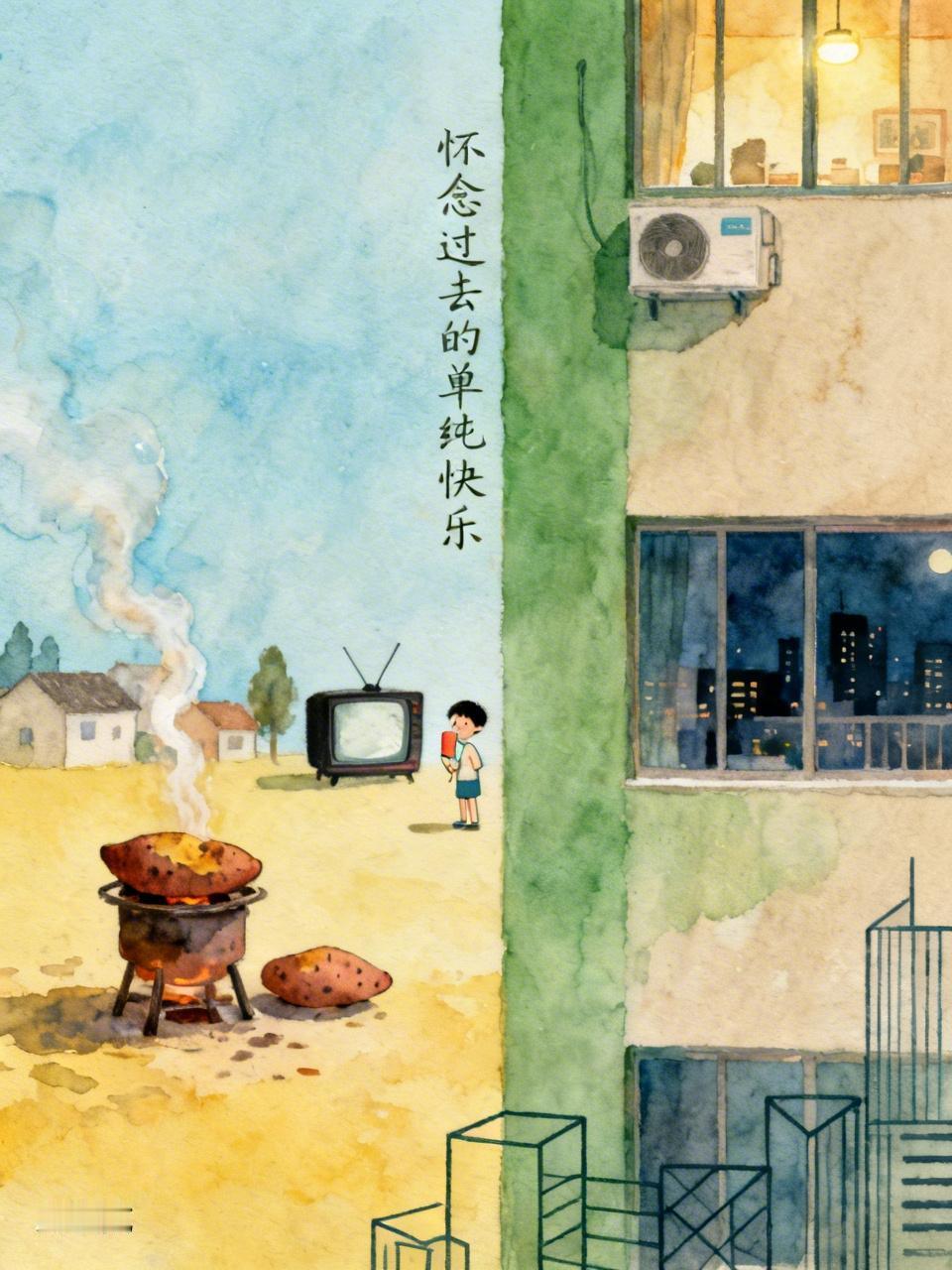 现在生活变好了，可不少人还怀念以前的穷日子。以前虽然兜里没钱，但快乐是批发来的。