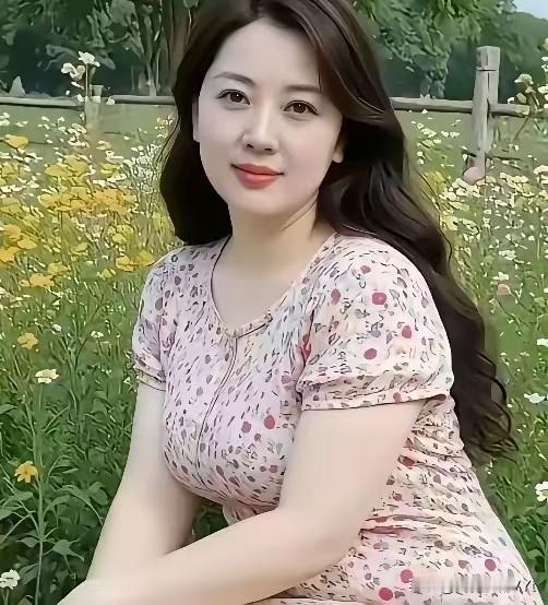 点绛唇·花野晴光
 
浅粉罗裙，轻沾野径晴光软。
鬓丝风展，笑靥如花绽。
 
漫