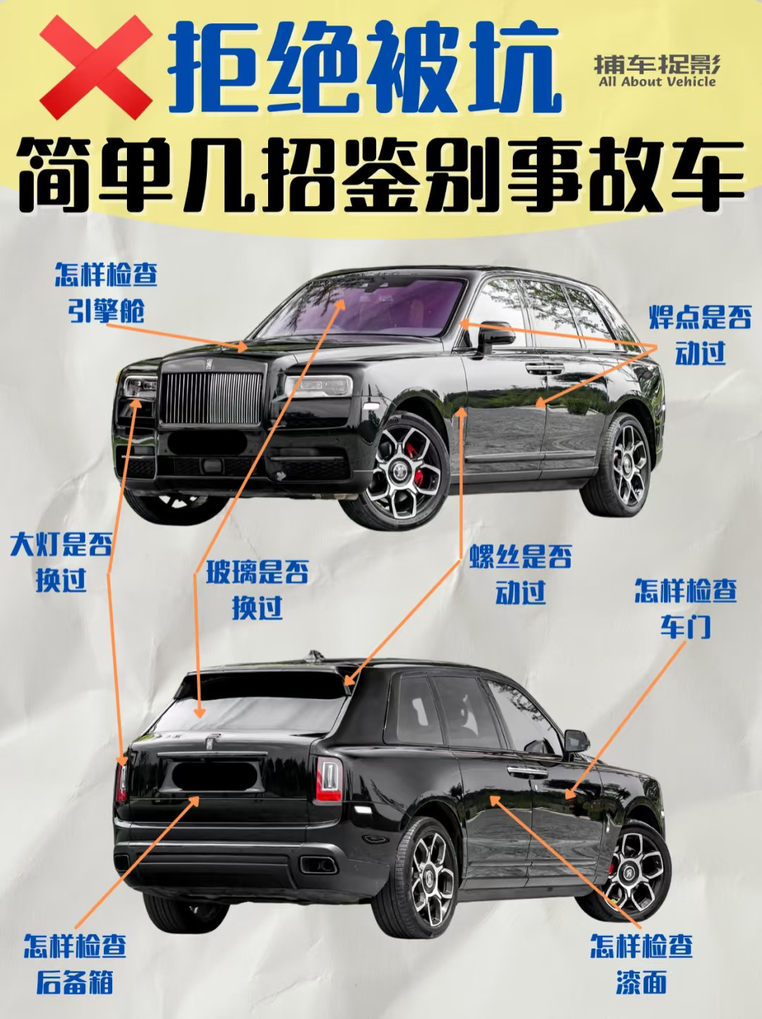 ❌拒绝被坑｜简单几招鉴别事故车