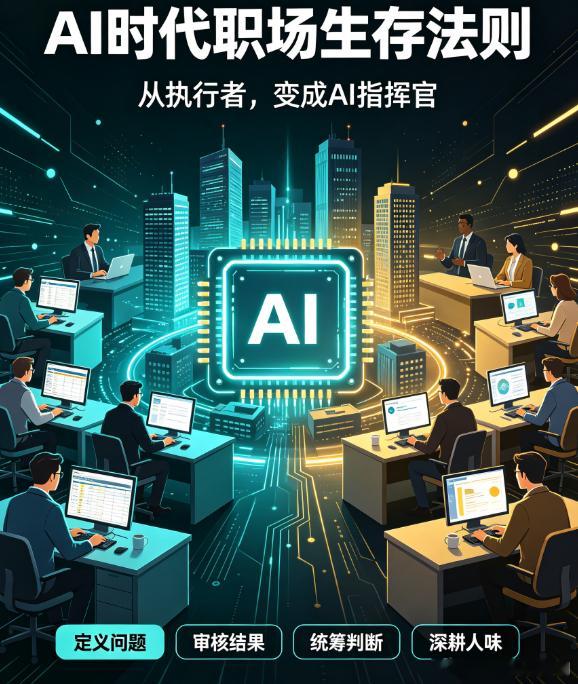 颠覆认知的 AI 就业趋势分享，原以为体力岗会先被替代，实则各类标准化文职、中间
