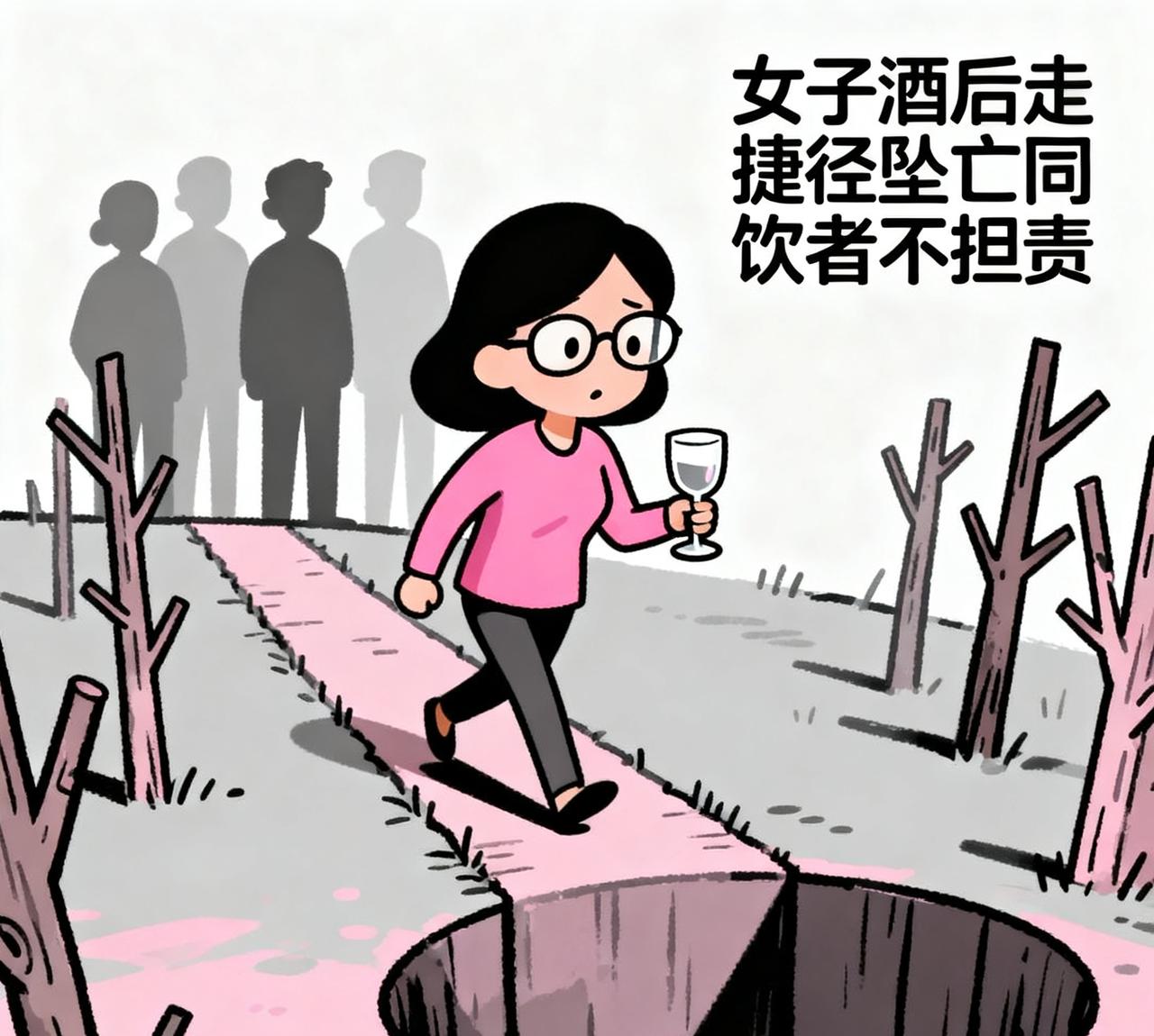 这事儿看了真让人唏嘘。

四川那位严女士连着赶了两场酒局，从烧烤店喝到KTV，凌
