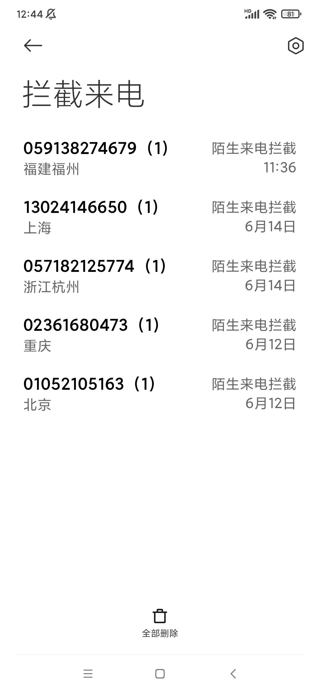 几乎每天都有全国各地的陌生来电，真是搞不懂，这些人都是吃饱了撑的没事干，想找我聊