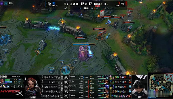 Faker开车送大龙Peyz被激发全力状态Faker 一波失误送出大龙，反倒把 