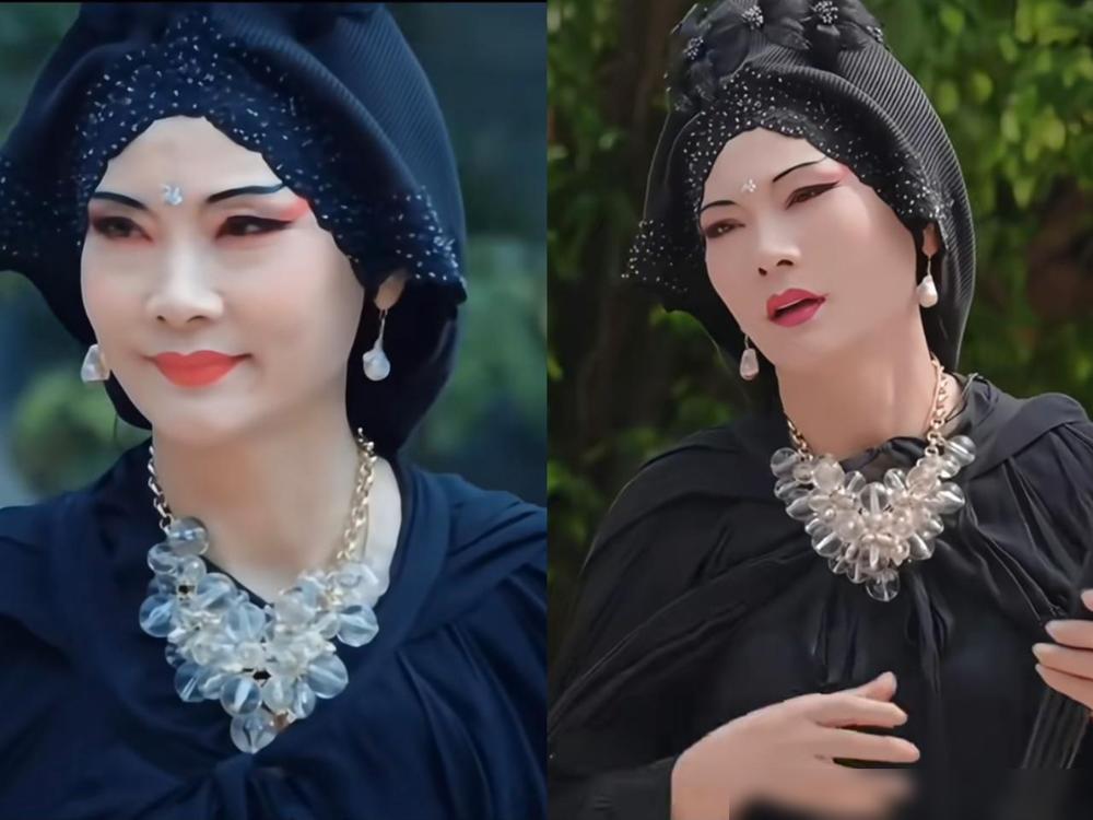 长得好看，披个麻袋都好看，不信你看看62岁的何赛飞，在录综艺《一路繁花2》演梅超