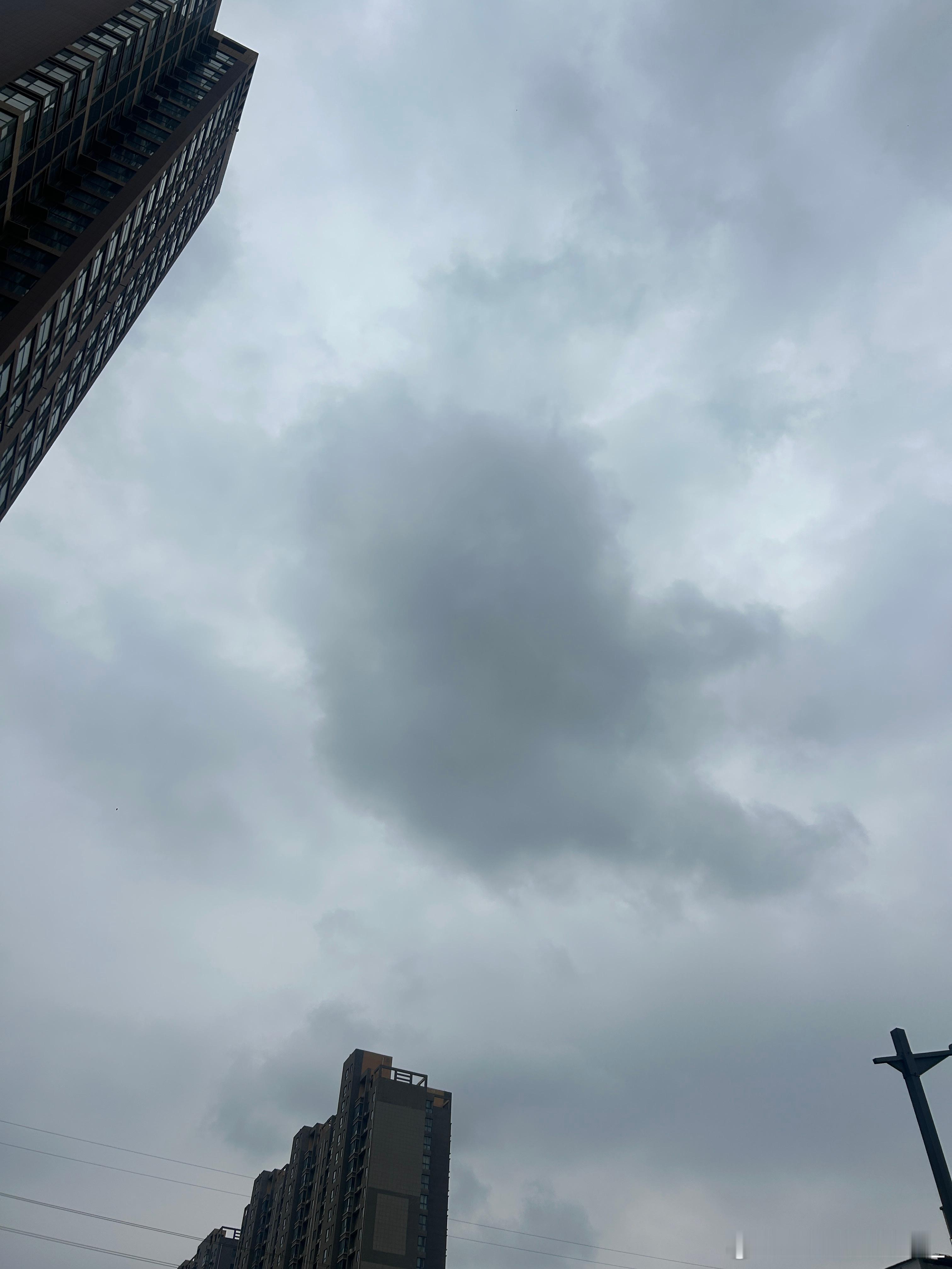 昨晚下了雨。这会天空黑压压一片。今天最高温度26度有风有雨感觉好冷好冷🥶明天最