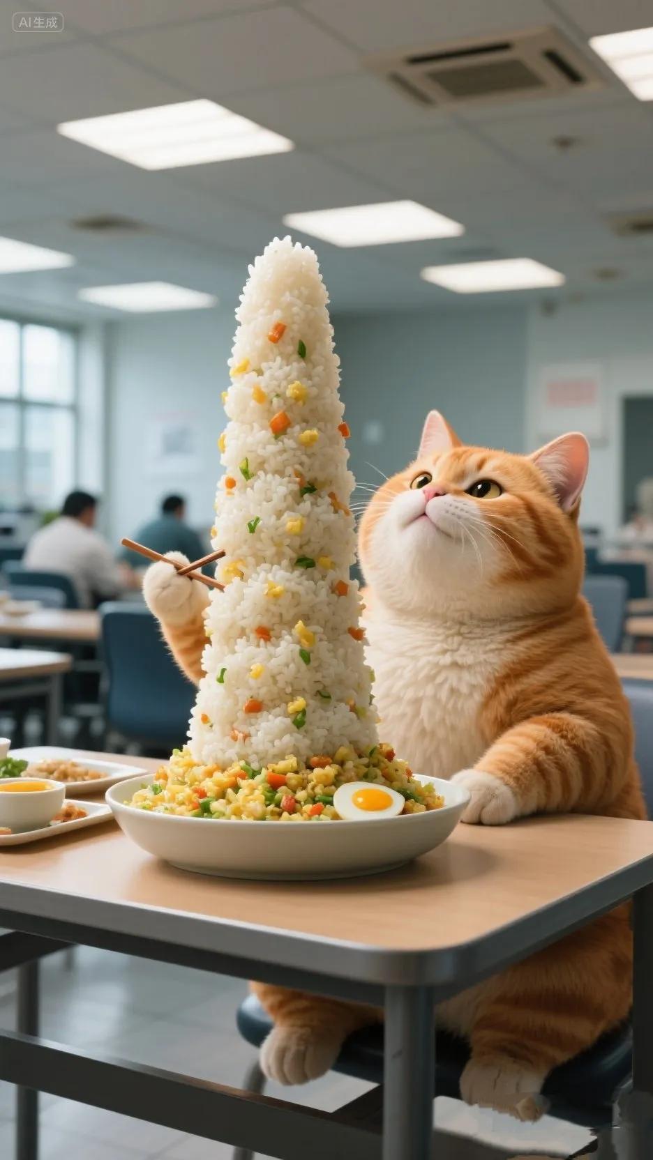 猫：我干啥啥不行，干饭第1名