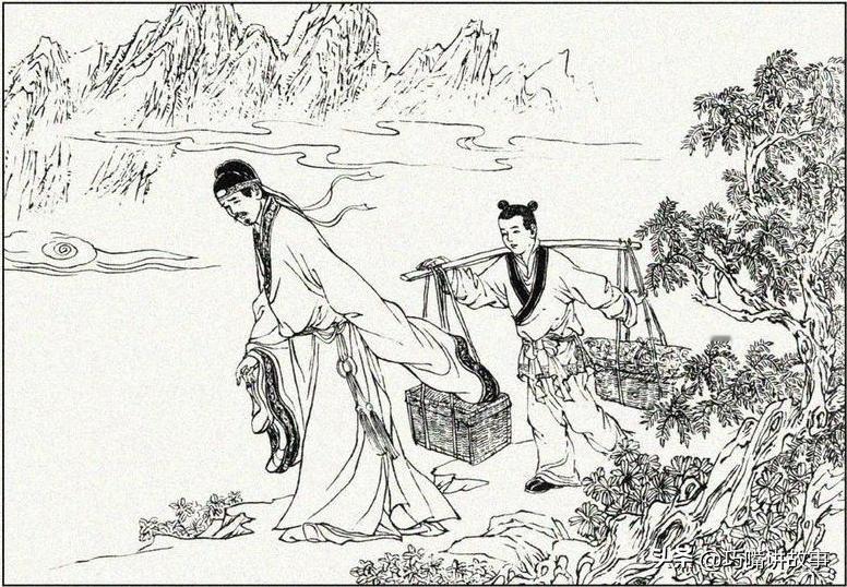 有一个官员带着仆人去都城述职，路过一户人家，看见一位美女在井里打水。女子美如天仙