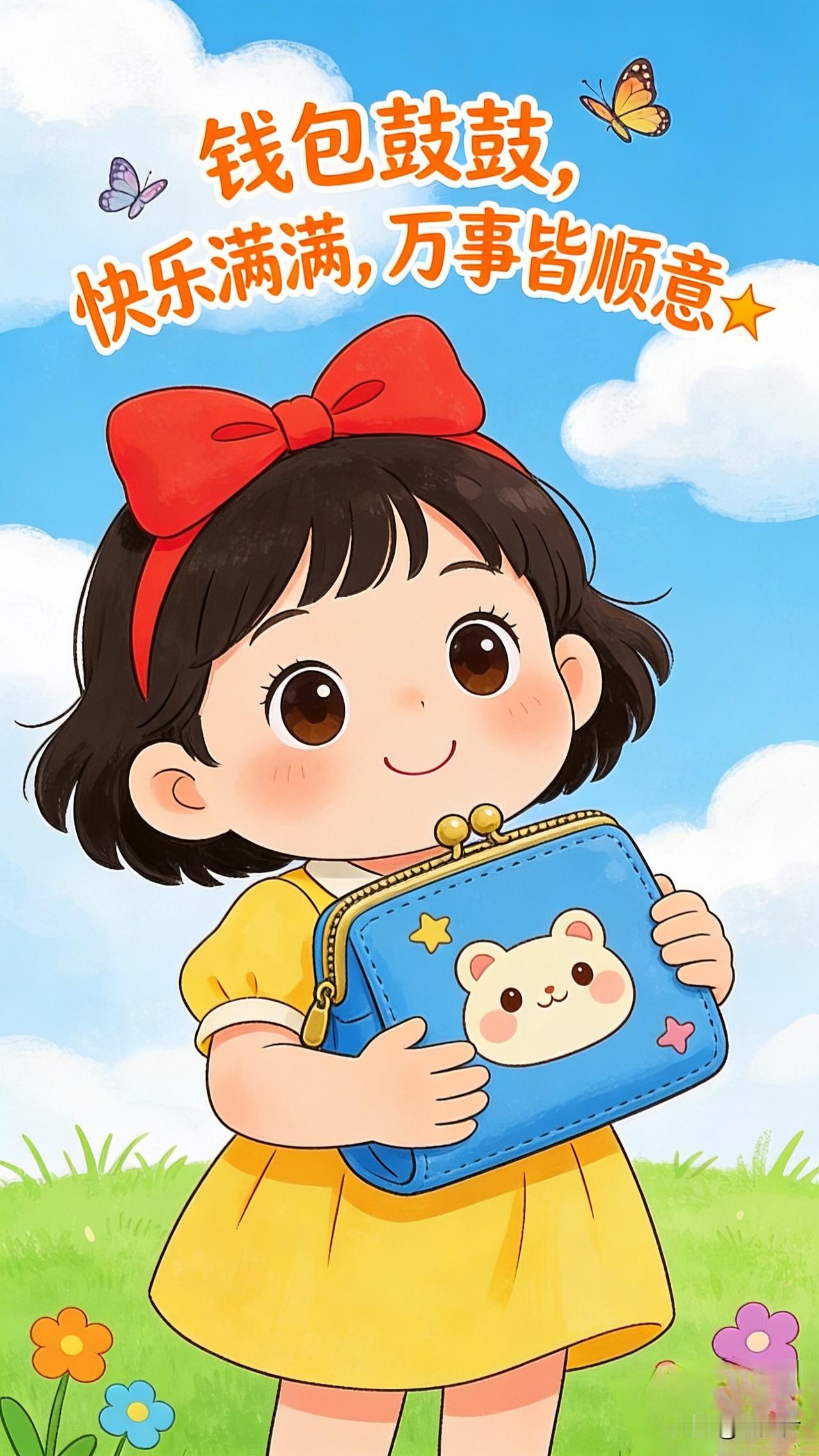 钱包鼓鼓，快乐满满，万事皆顺意✨
