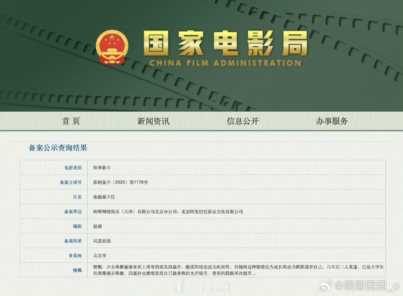 偷偷藏不住电影备案编剧还行，估计会有点喜剧感。如果用新人我会大发慈悲少骂两句。千