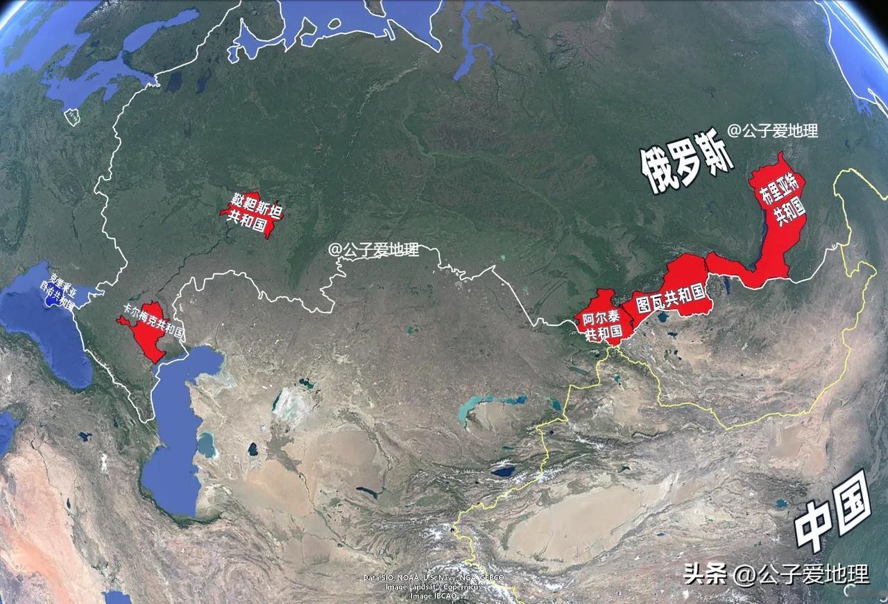 成吉思汗的欧洲遗产：隐藏在俄罗斯地图上的六个蒙古共和国！
你有没有想过，打开俄罗