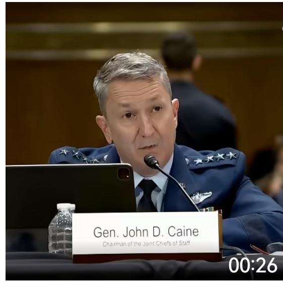 美军参谋长联席会议主席丹·凯恩将军确认，乌克兰一架F-16战斗机在空战中击落了一