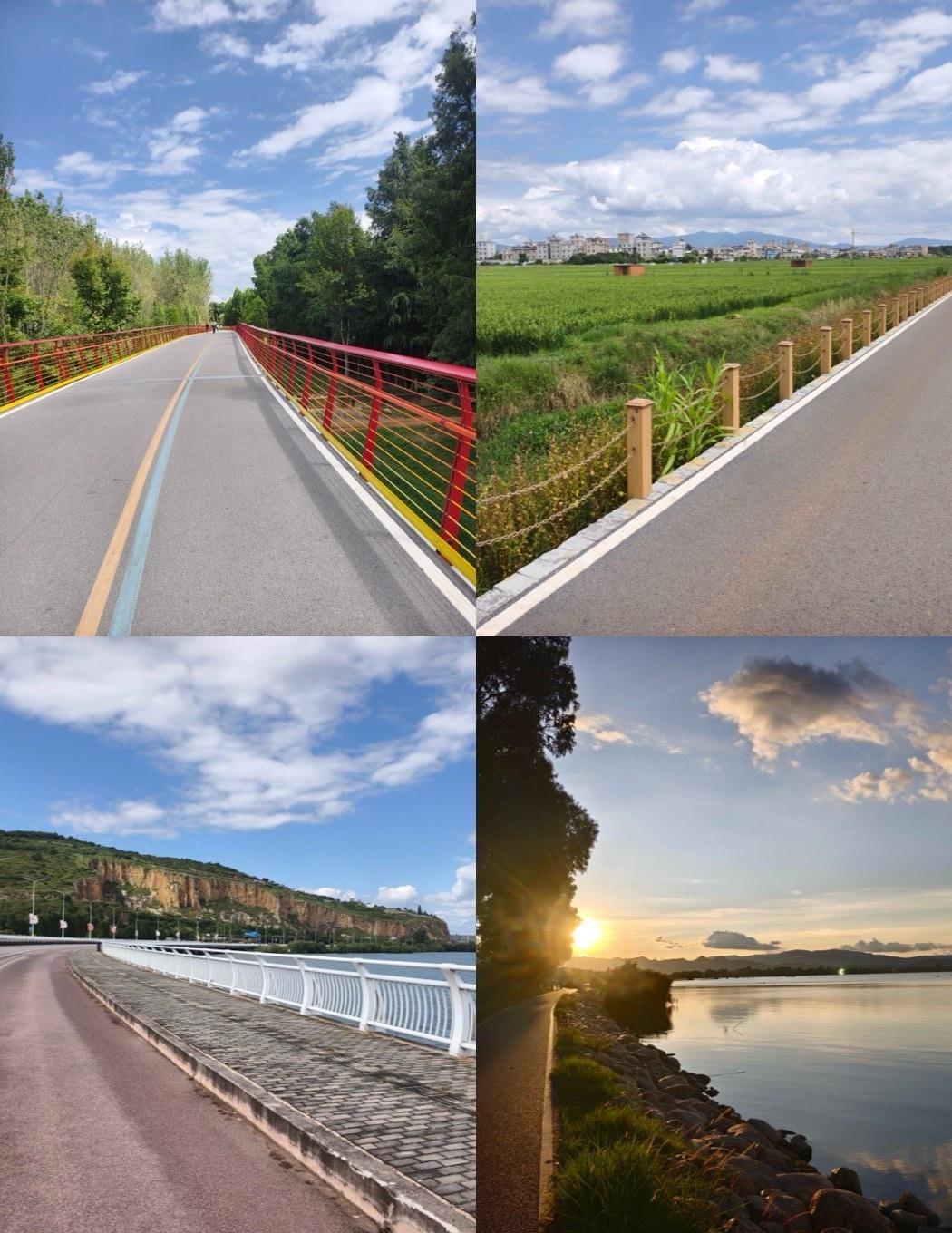 地点：昆明西山区滇池路
打卡点：观景大坝、云南民族村、西山索道、海埂公园
徒步攻