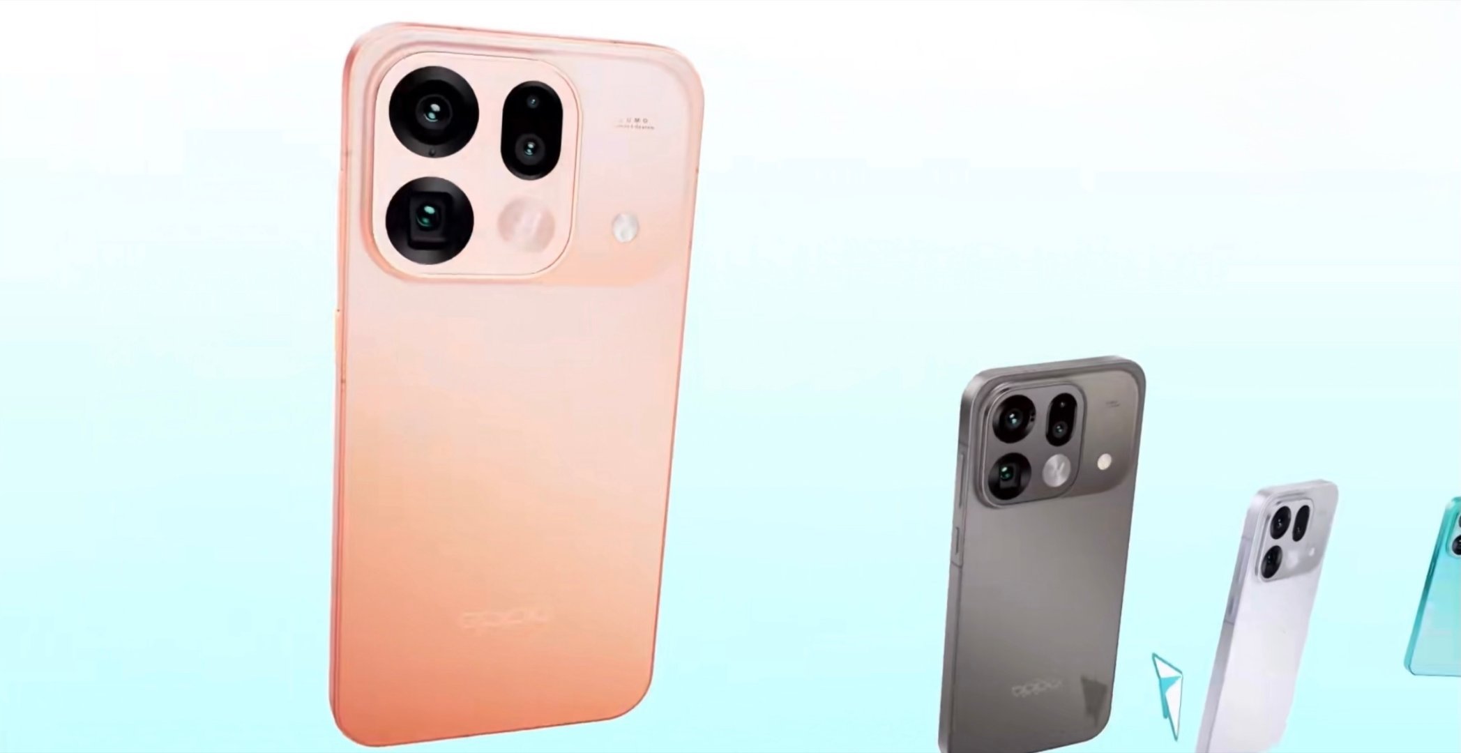 OPPO Find X9s Pro 的外观亮相，摄像头采用双层台阶方案，冷雕玻璃