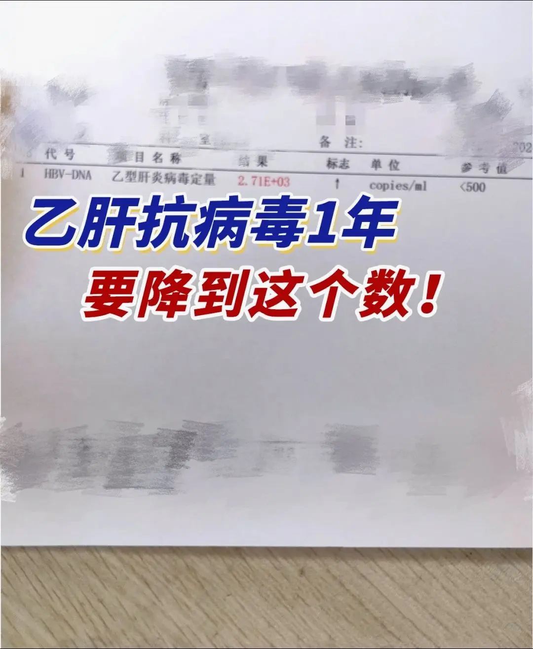 乙肝抗病毒1年，病毒量要降到这个数。一个朋友说自己抗病毒2年了，病毒量...