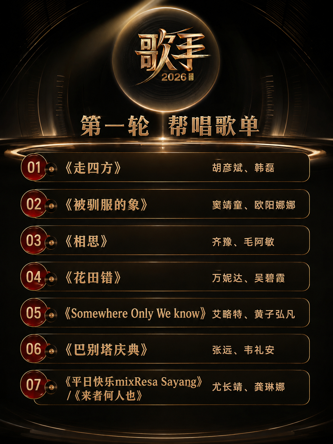 🔥【歌手2026歌王之战剧透】帮唱+独唱双杀赛制，谁会成为今年的歌王👑🎤第