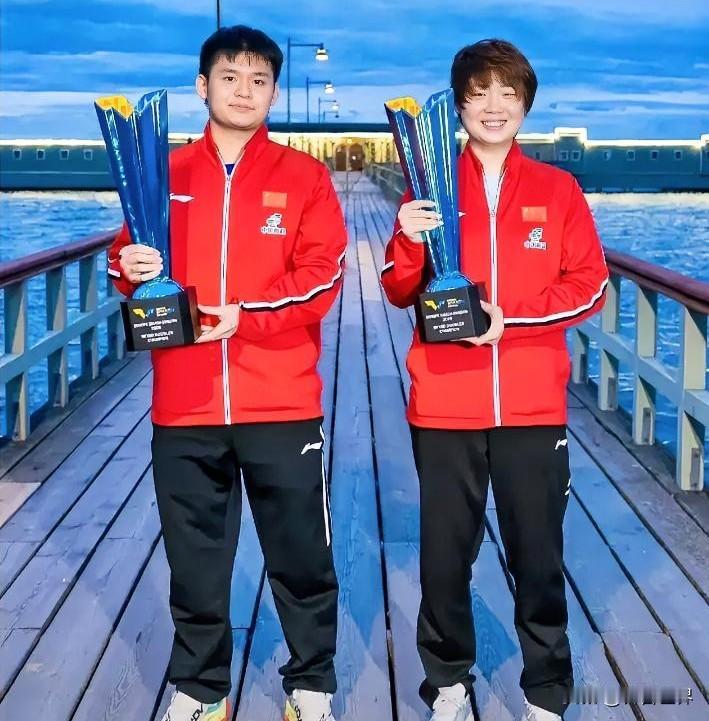 栋曼混双夺冠，给国乒队的混双赛加上了双保险。以后，混双大赛，他们可以和莎头比翼双
