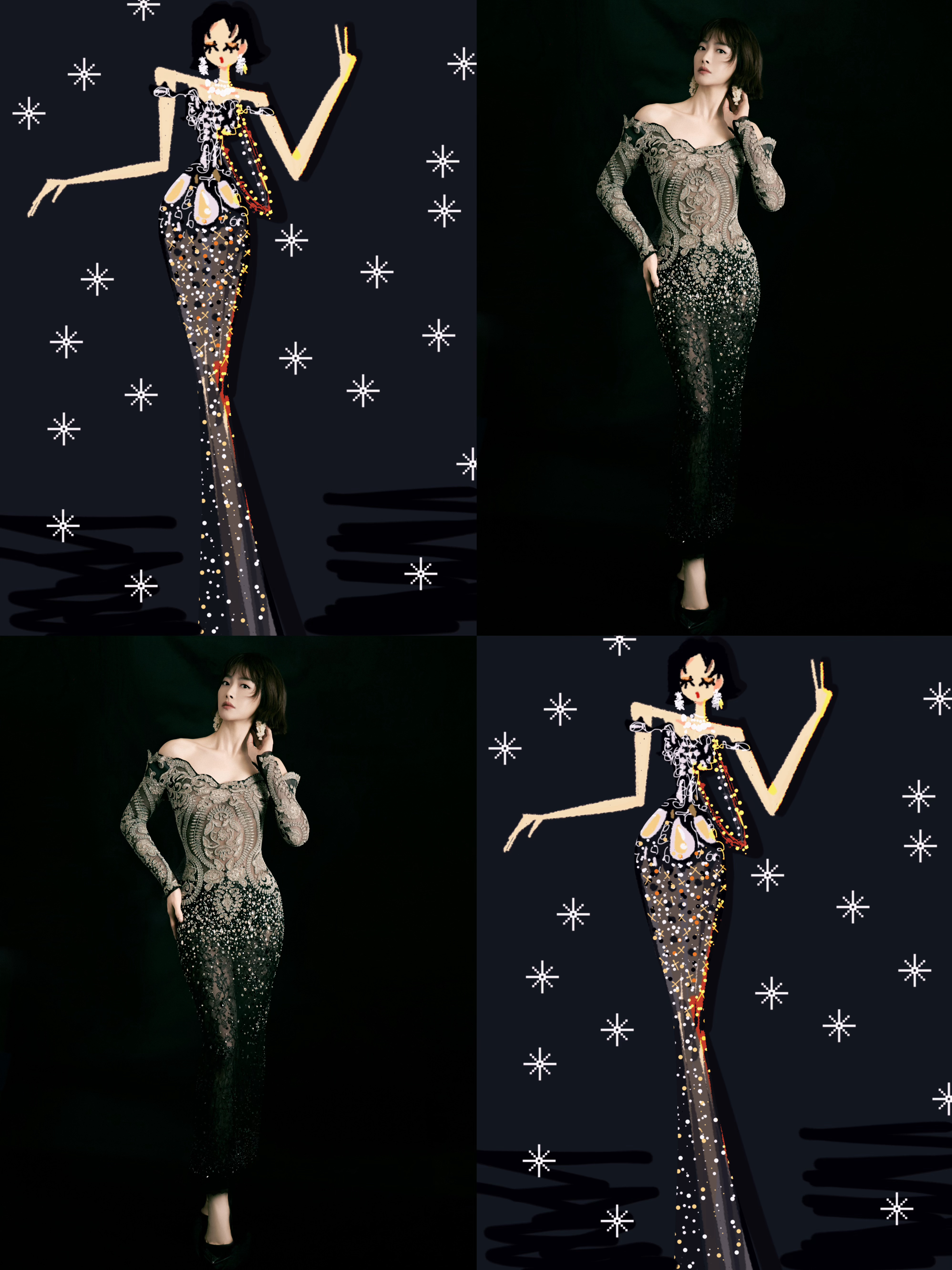 宋茜[超话]bazaargala2026 绝美宋女士！涂鸦起来！！sallylo