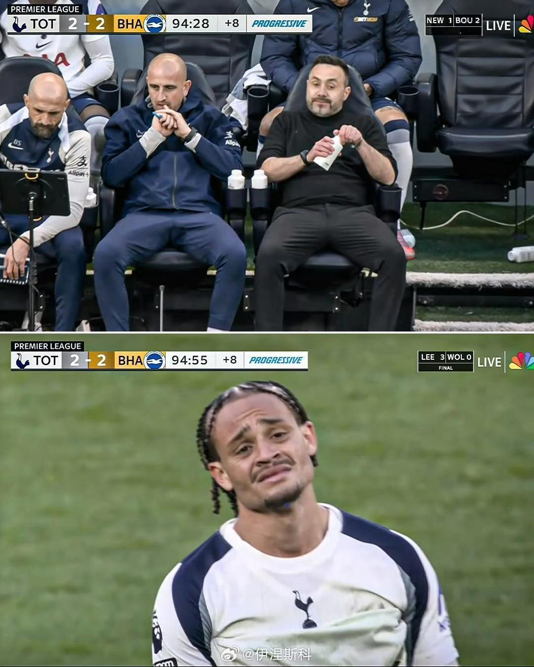 热刺还是赢不了球，西蒙斯好歹证明了一下自己。加起来快一亿转会费的特尔和格雷，替补