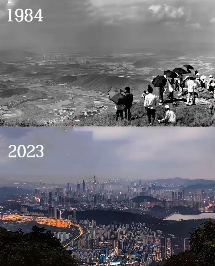 看到这张图，深圳这40年的变化，不简单啊[偷笑] ​​​