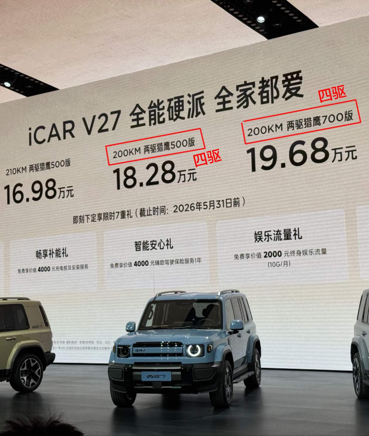 【iCAR V27上市，PPT出现严重错误！】
iCAR V27上市价格公布之后