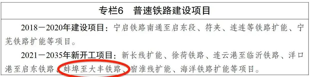 安徽蚌埠至盐城大丰铁路规划为何被取消了？

早在10年前，江苏省就在规划文件中明
