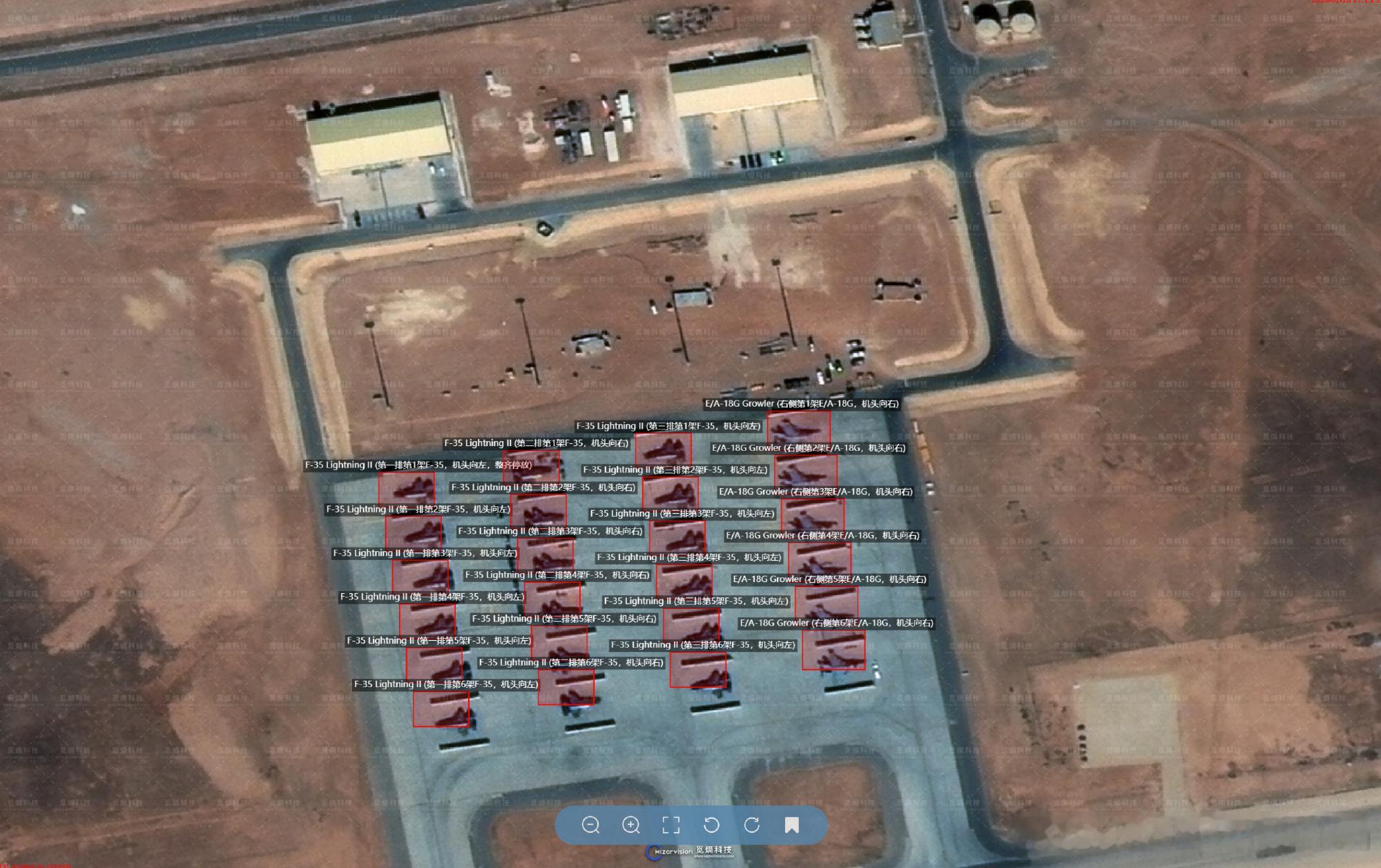 🔻堆在约旦的美军 F-35 压根就没在乎伊朗的打击手段啊。🔻机库都不用/没有