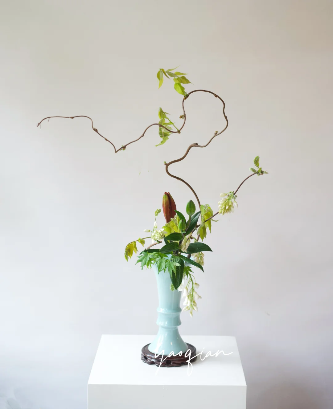 春游插紫藤花了